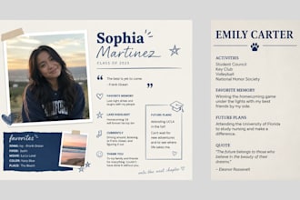 design format yearbook student graduation fiction memory senior style fashion