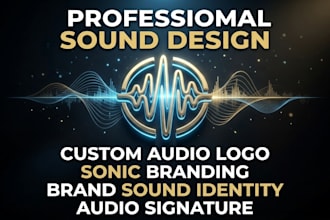 create custom audio logo, sonic branding and professional brand sound identity