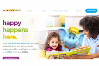 create childcare kindergarten preschool daycare nursery wordpress website design