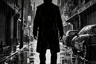 draw noir, horror and dark comic book art and illustrations