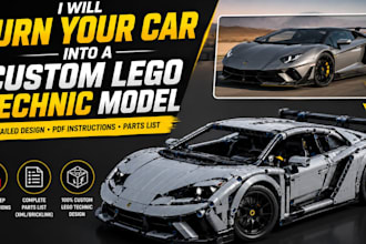 turn your car into a custom lego technic model