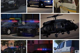 design custom fivem lspdfr ems, fire, law enforcement, or civilian liveries