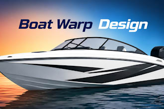 do modren and amazing boat wrap designs