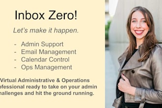 manage your inbox, calendar with stellar admin support