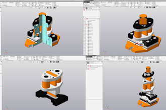 3d cad mechanical parametric design drawing fusion 360 solidworks stl for print