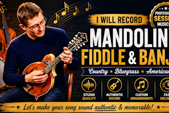 record professional mandolin tracks for your song
