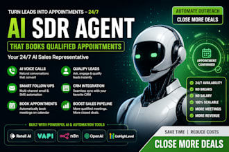 build an ai sdr agent that books qualified appointments 24 7