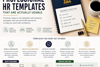provide professional HR templates with guidance and examples