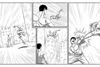 create action storyboard sequences for movies games animation and films