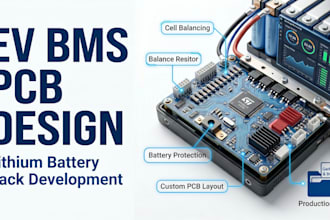 develop ev battery management system, pcb prototype for lithium battery packs