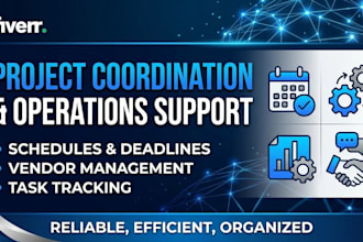 coordinate projects scheduling and operational tasks