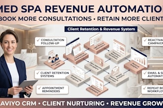 revenue automation workflow failure lead nurture klaviyo CRM backend for med spa