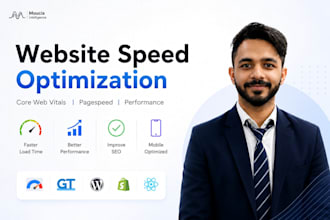 do website speed optimization and performance fix
