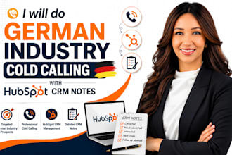 do german industry cold calling with hubspot CRM notes