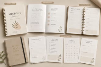 do coaching workbook, reflection journal, shadow work journal,self help workbook
