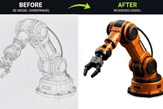 robotics parts cad, industrial equipment cad, cnc machining cad modeling