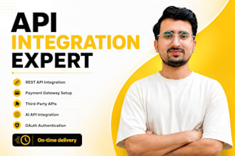 integrate rest apis, payment gateways, and third party services