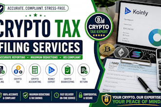 do crypto tax filling and crypto accounting for US tax return cpa using koinly