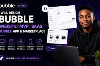 design bubble website bubble mvp saas bubble app developer bubble marketplace