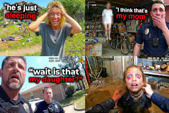 design amazing police bodycam thumbnails
