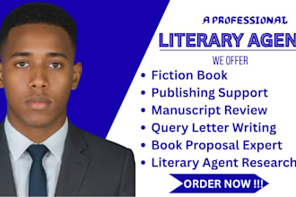 research literary agents for your book and write a query letter and synopsis