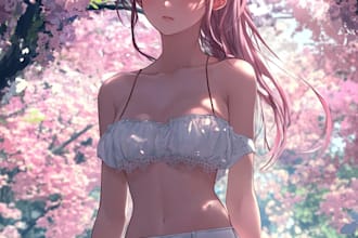do detailed character reference sheet for anime characters