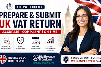 prepare and submit UK vat return within 24 hours, uk vat return filing