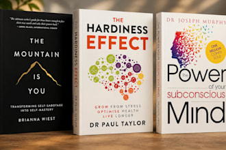 design a professional book cover, fiction, non fiction, memoir, self help cover