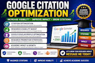 provide citation optimization for academic researchers and research visibility