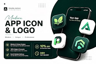create modern and attractive app icon