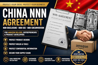 draft china nnn agreement for amazon product designs, molds, confidential info