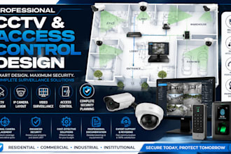 design cctv, IP camera, video surveillance, security camera and access control