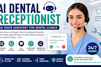 create an ai dental receptionist for appointment booking and patient calls