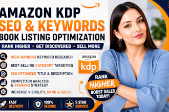 do amazon KDP SEO, keywords, categories, and book listing optimization