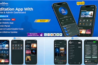develop ios, android meditation app, sleep app, relaxation app, calm app