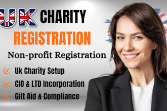 register your UK charity cio, cic, ltd and 501c3 nonprofit