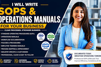 write sops and operations manuals for your business