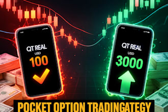 build automated pocket option, iq option, quotex and deriv script for strategy