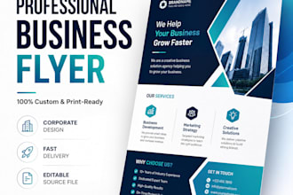 design a professional sales flyer or corporate business flyer