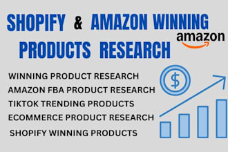 do winning product research for your shopify, amazon store