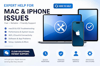 help troubleshoot macbook and iphone issues