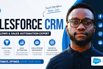 setup salesforce CRM workflows and sales automation, sales funnel, workflow