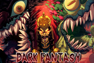 design eldritch creatures, demons and dark fantasy monsters