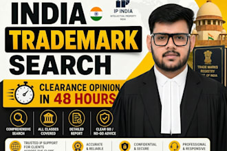 provide a detailed indian trademark search and legal opinion