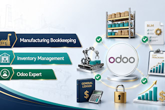 do manufacturing bookkeeping and inventory management in odoo