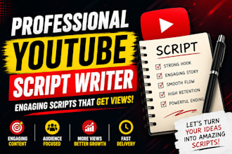 write an organic youtube script for you