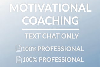 motivational coaching and active listening via text chat