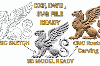 design dxf files for cnc, plasma, laser, and router cutting machines
