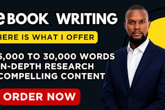 be your ebook writer, editor and ghostwriter