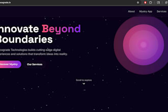 design and develop a responsive modern website